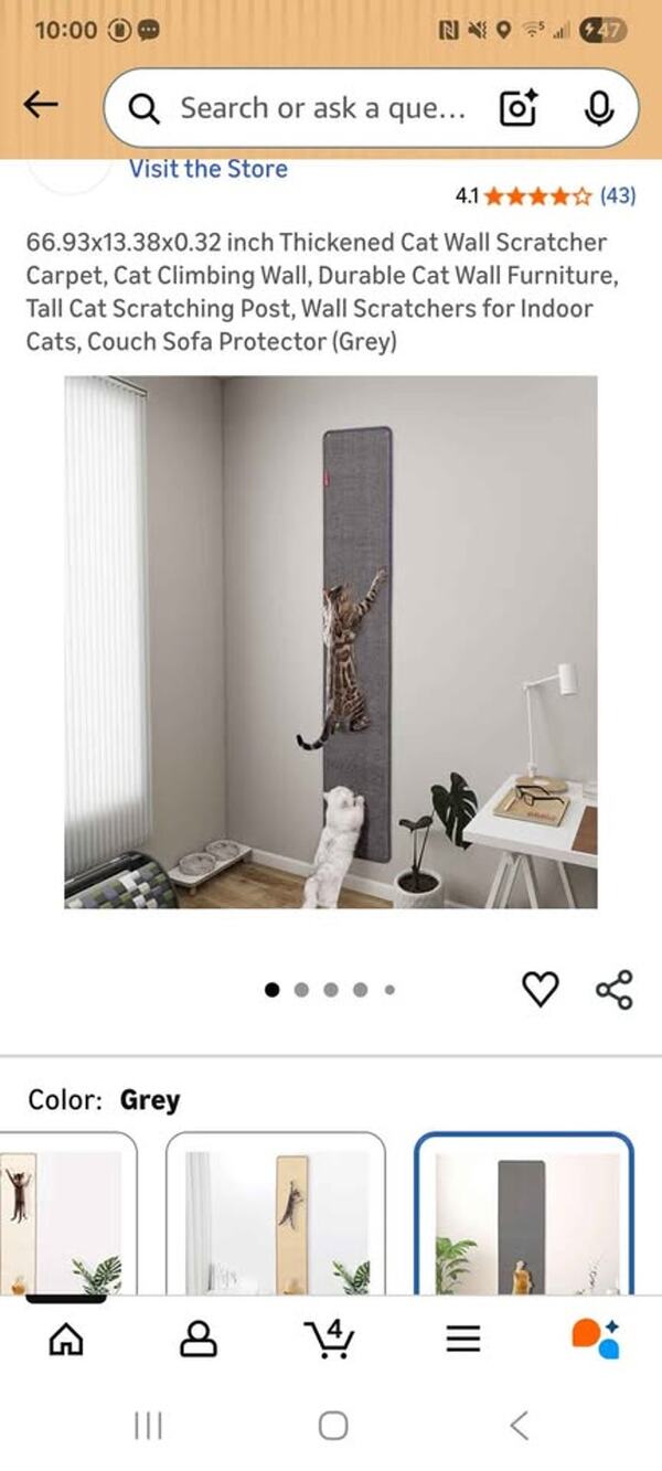 Cat Scratching Post, Wall Scratchers for Indoor Cats, Couch Sofa Protector